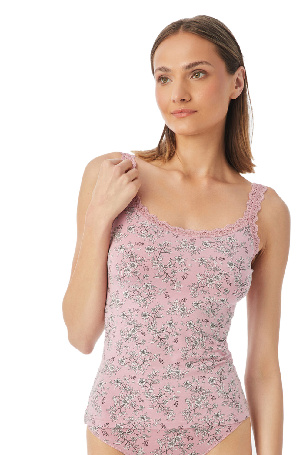 Minerva γυναικείο top με δαντέλα Fimelle Elegance Top-81841-78