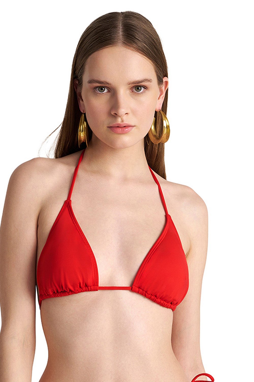 Blu4u γυναικείο μαγιό bikini top τριγωνάκι δετό μονόχρωμο ''Solids''-26366089-07
