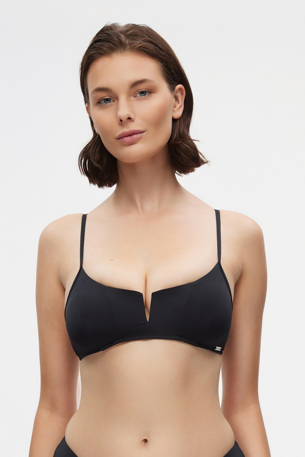 Minerva γυναικείο μαγιό bikini top μπουστάκι δετό στην πλάτη με V λεπτομέρεια "Lorin"-9358B-45