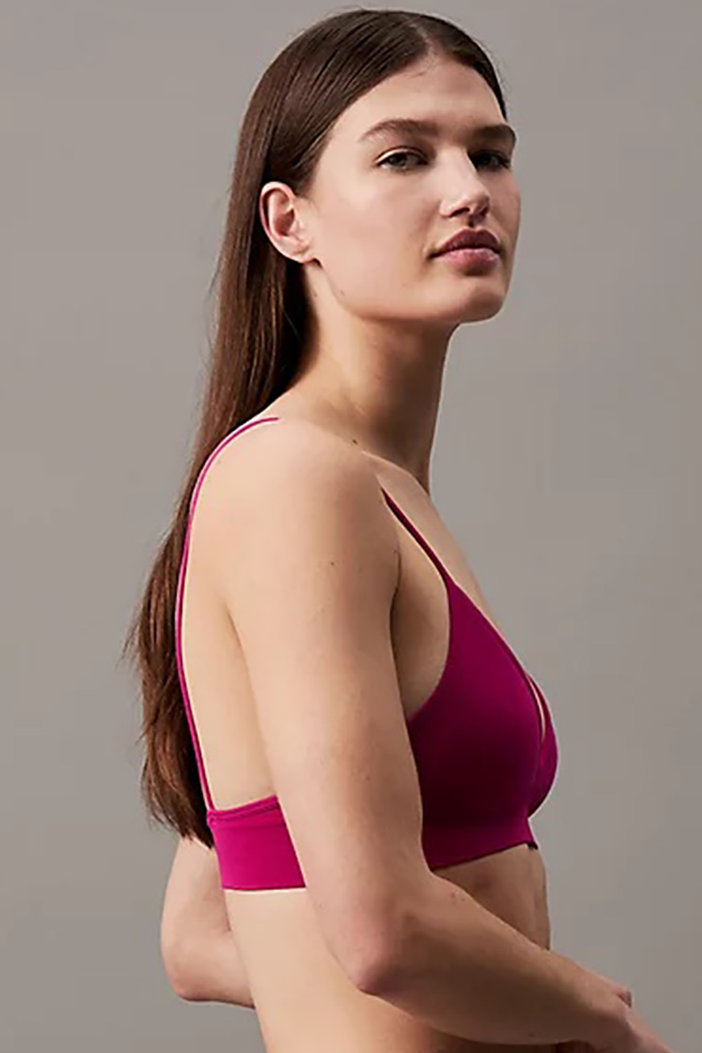 Calvin Klein Γυναικείο μαγιό μπουστάκι CK Meta Essentials-KW0KW02314-VCN