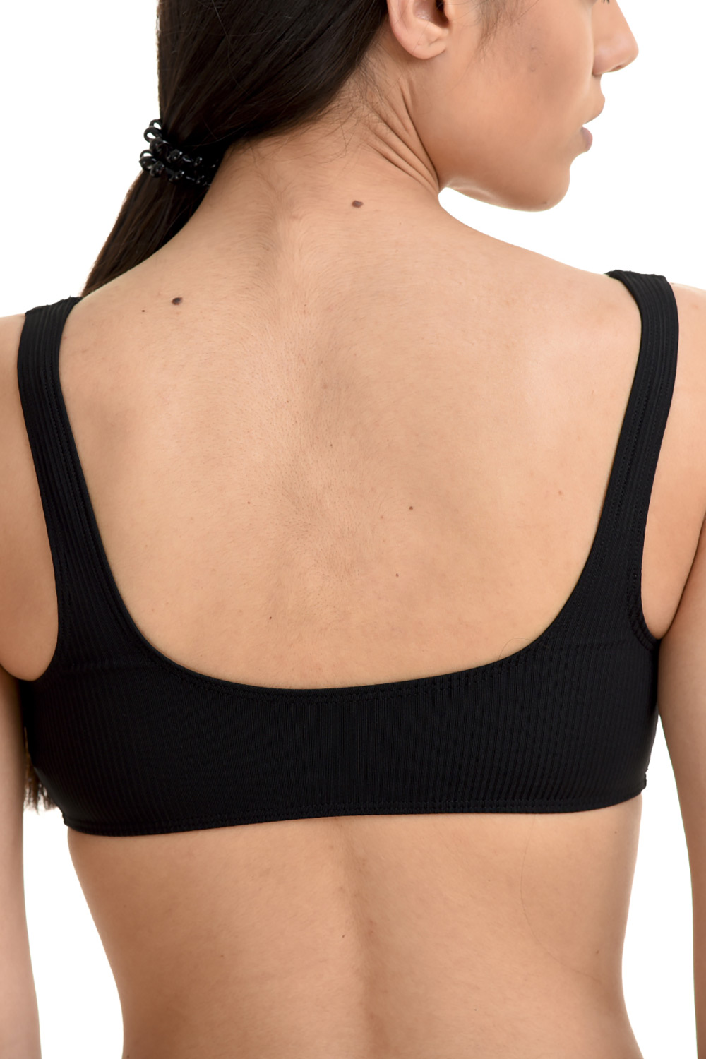Blu4u Bikini Top Buttoned απο rib ύφασμα με κουμπιά- 2036600
