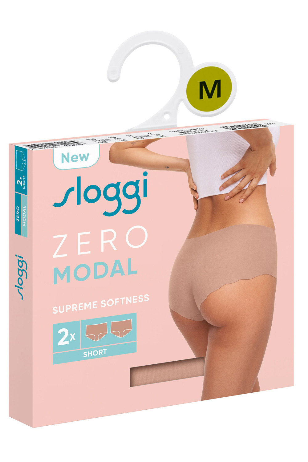 Sloggi γυναικεία εσώρουχα χωρίς ραφές Zero Modal 2.0 H Short (Συσκ. 2 τεμαχίων)-10214679