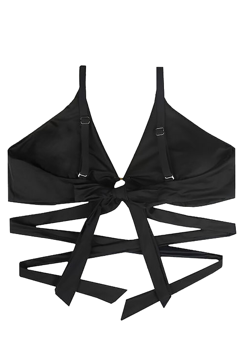 Rock Club Γυναικείο μαγιό top με κρίκο Plus Size (1XL-4XL)-BP1602