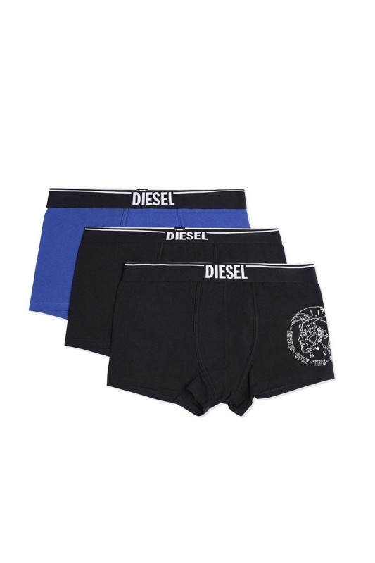 Diesel Τριπλέτα μπόξερ Cotton stretch με στάμπα "Only the brave"- 00ST3V-0JAWQ-E5033