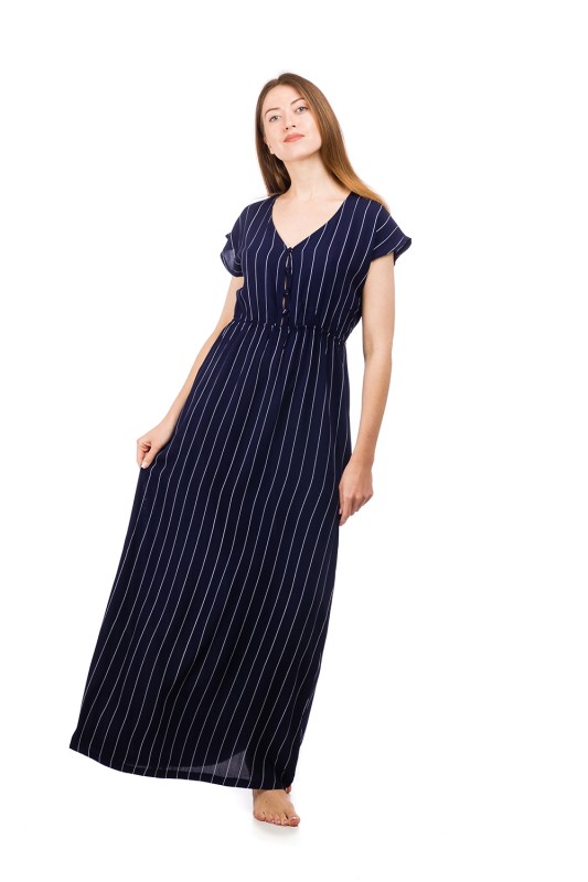 Vienetta Homewear Μακρύ Φόρεμα με πατιλέτα-809205