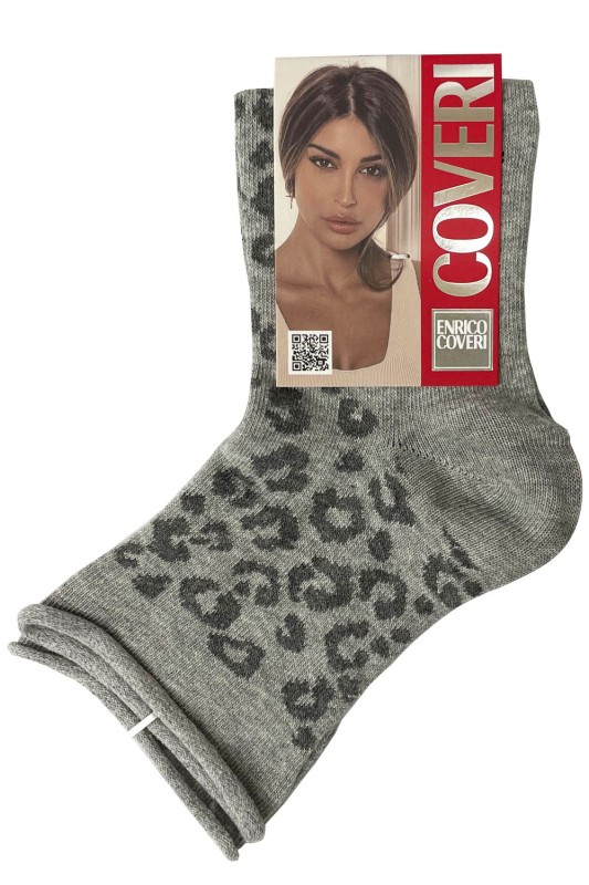 Enrico Coveri γυναικείες χειμερινές κάλτσες 'Animal Print' -LIFE-8ASSa