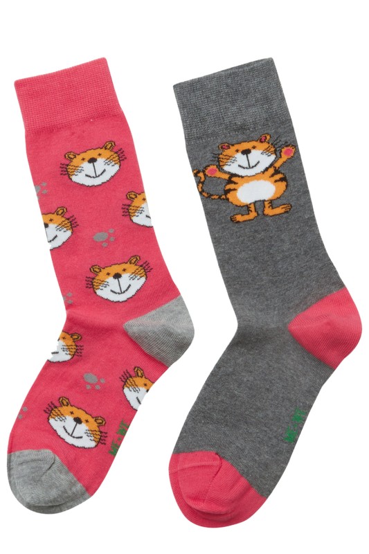 Mewe παιδικές κάλτσες με σχέδιο ''Τίγρης'' (Συσκ. 2 τεμαχίων)3-0712