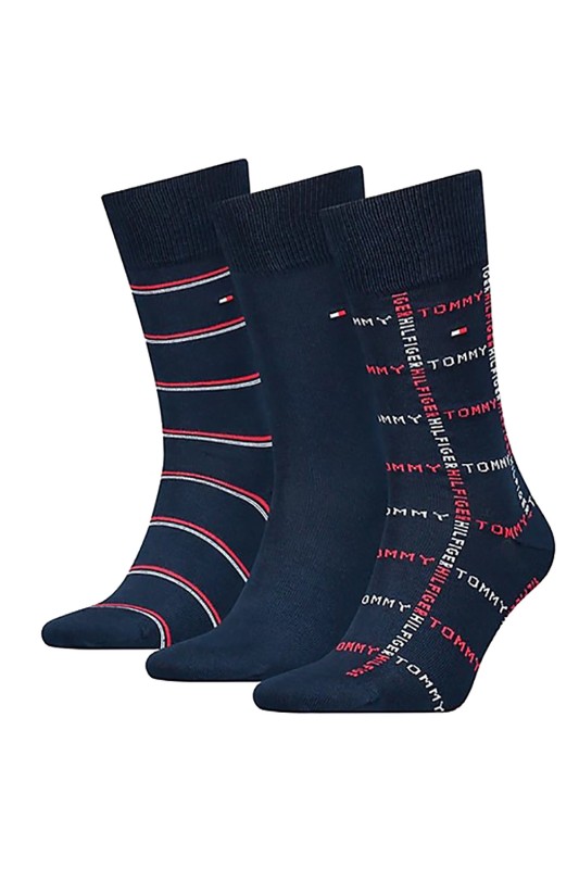 Tommy Hilfiger Ανδρικές κάλτσες Gift Box (Συσκ. 3 ζεύγη)-701224445-001