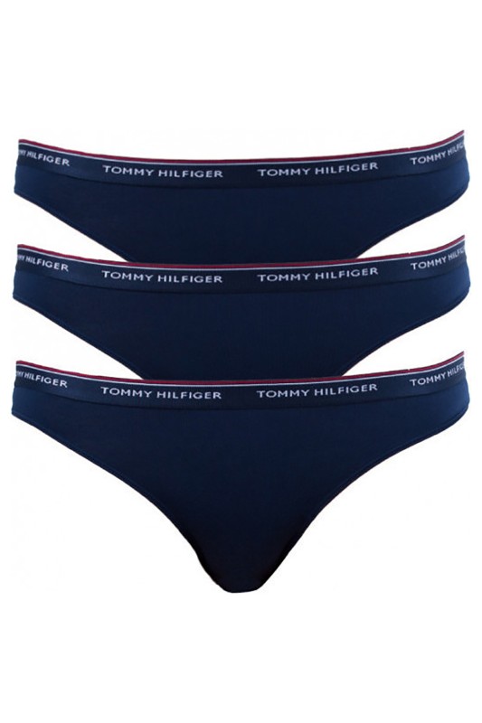 Tommy Hilfiger Βαμβακερά γυναικεία εσώρουχα Bikini με λάστιχο (3 τεμάχια) - UW0UW00043-416