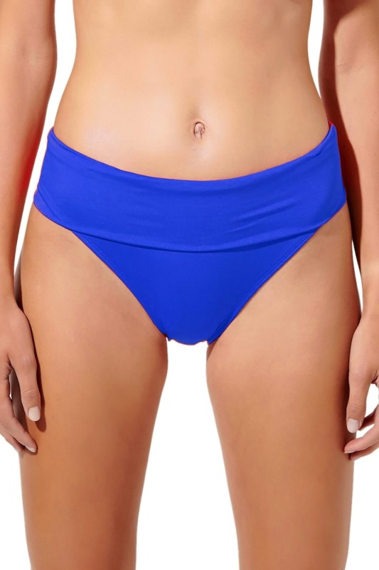 Blu4U bikini bottom ψηλόμεσο με αναδιπλώμενη μπάσκα ''Fashion Solids'' -  2136585