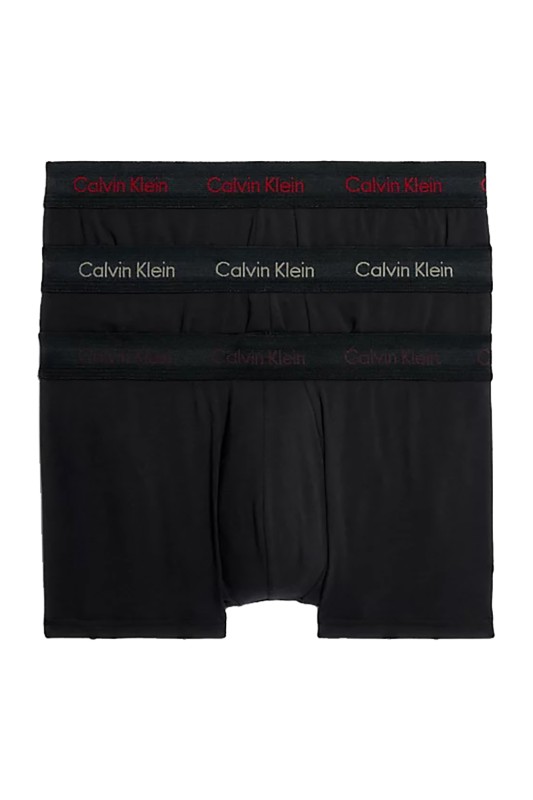 Calvin Klein ανδρικά μποξεράκια με εξωτερικό λάστιχο Low Rise Trunks (Συσκ. 3 τμχ)-U2664G-CQ7