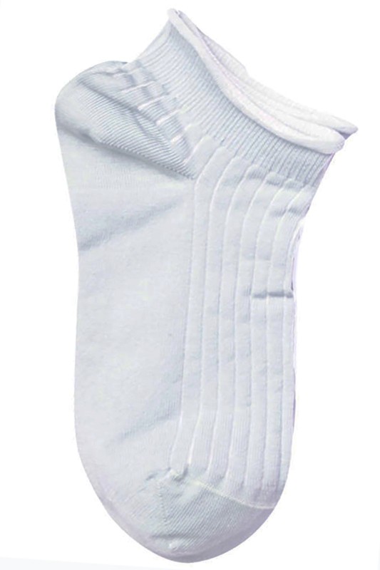Mewe Γυναικείες κοντές κάλτσες χωρίς λάστιχο μονόχρωμες (2 τμχ.) One Size-1-0819