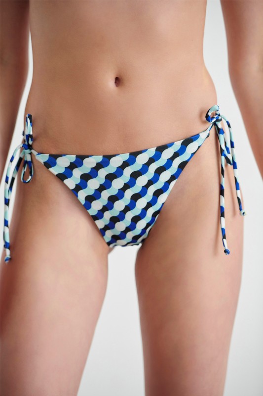 Blu4u γυναικείο μαγιό bikini σλιπ με δέσιμο στο πλάι 'Deco Dots'-23365053-04