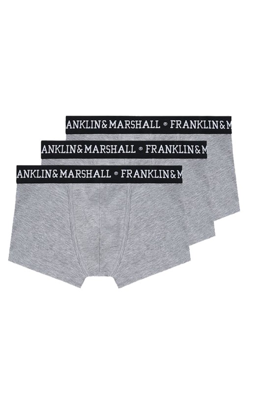 Franklin Marshall αντρικά μποξεράκια με εξωτερικό λάστιχο (Συσκευασία 3 τεμαχιών)-I101290-N300