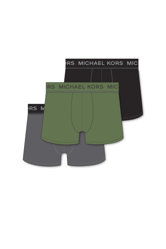 Michael Kors τριπλέτα Boxer "Willow Green" με λογότυπο στο λάστιχο (Συσκ. 3τμχ)-6F31T10773-302