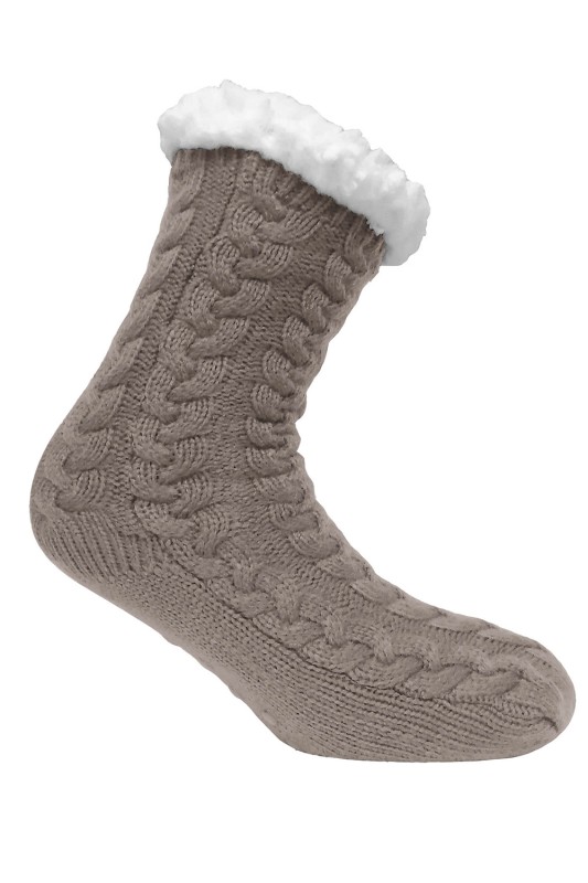  Walk Γυναικείες χειμερινές αντιολισθητικές κάλτσες με εσωτερικό γουνάκι-W1501-1-19