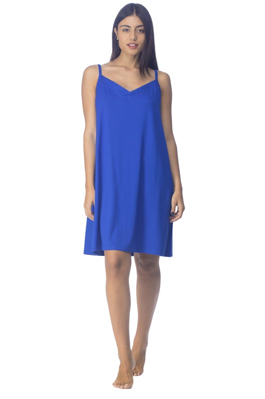 Zaboo Γυναικείο καλοκαιρινό φόρεμα Viscose με λεπτή τιράντα (Plus Size 1XL-6XL)-ZB1098