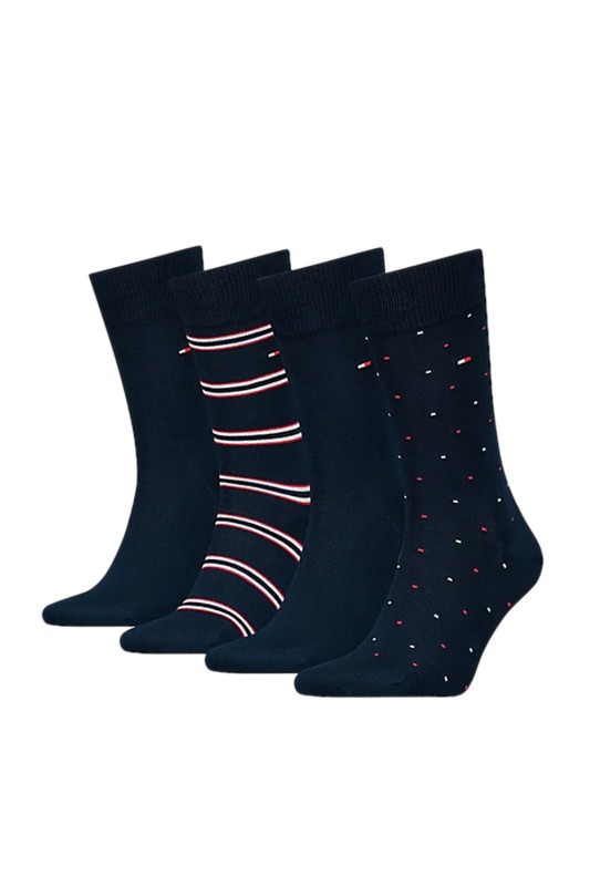 Tommy Hilfiger ανδρικές κάλτσες σε ειδική συσκευασία δώρου (Συσκ. 4 ζεύγη)-701224441-001