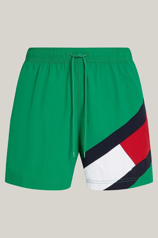 Tommy Hilfiger ανδρικό μαγιό μεσαίου μήκους Flag Mid Length Drawstring Swim Shorts-UM0UM02048-L4B