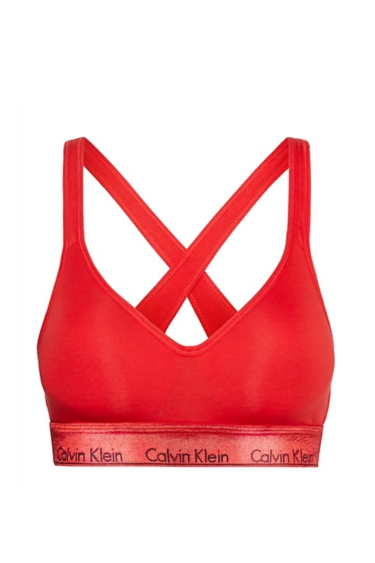 Calvin Klein αθλητικό μπουστάκι Bralette Modern Cotton με ελαφριά ενίσχυση-QF7786E-XAT