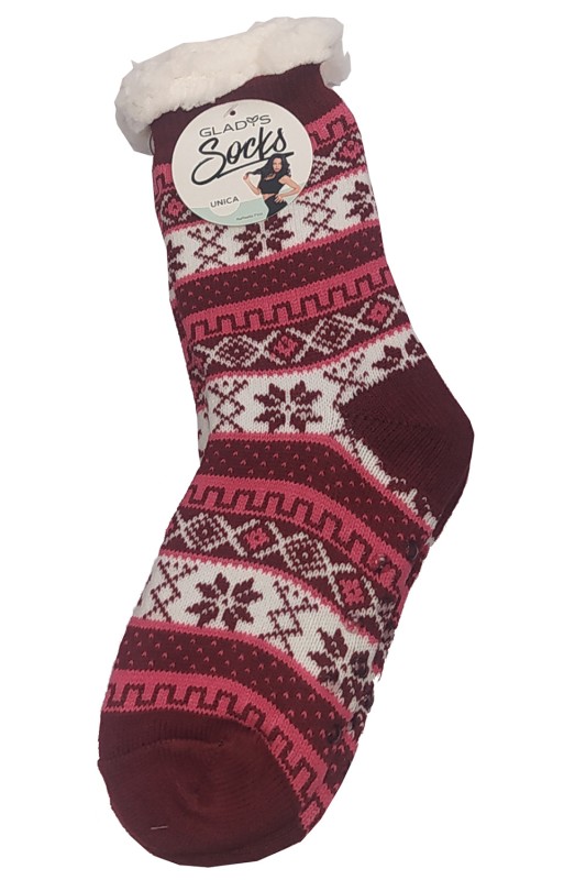 Glady's Γυναικείες χειμερινές αντιολισθητικές κάλτσες με εσωτερικό γουνάκι-SD0747f