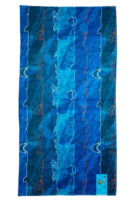 Tortue Παιδική βαμβακερή πετσέτα θαλάσσης "Sharks" 70Χ140-S4-410-100