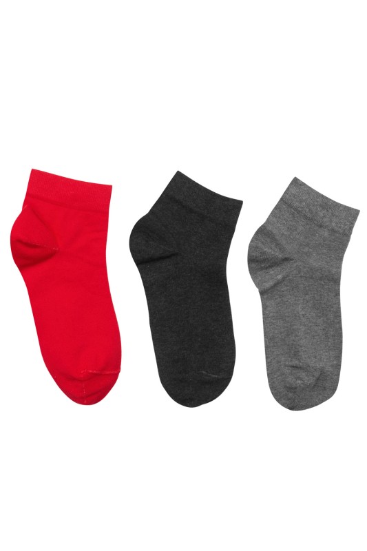 Mewe γυναικείες κοντές κάλτσες (Συσκ. 3 ζεύγη)-1-3501-2