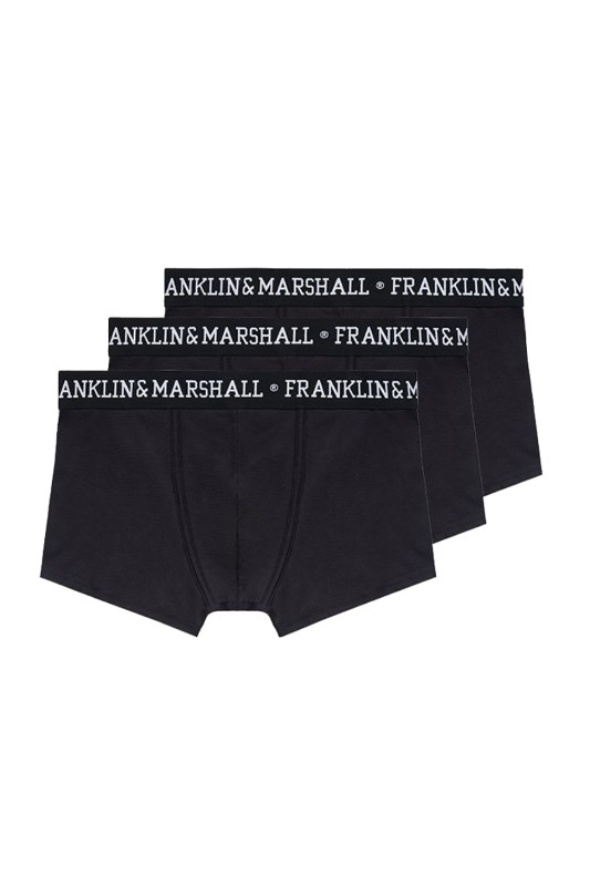 Franklin Marshall αντρικά μποξεράκια με εξωτερικό λάστιχο (Συσκευασία 3 τεμαχιών)-I101290-N171