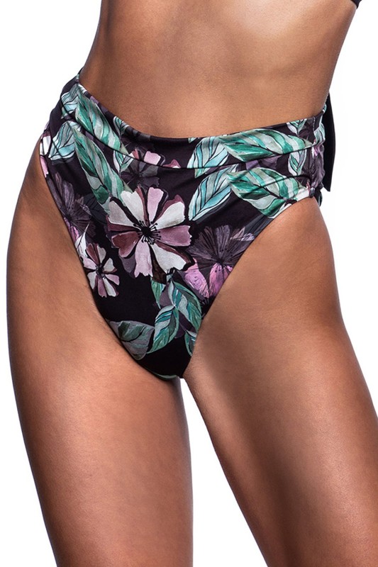 Bluepoint γυναικείο bikini σλιπ ψηλόμεσο floral ''Pastel Palm''- 22065078-02