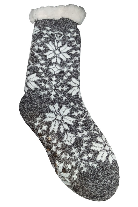 Glady's Γυναικείες χειμερινές αντιολισθητικές κάλτσες με εσωτερικό γουνάκι-SD0747
