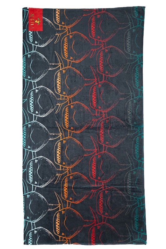 Tortue Παιδική βαμβακερή πετσέτα θαλάσσης "Sharks" 70Χ140-S3-301-100