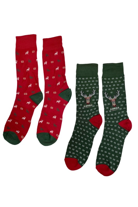 Admas ανδρικές χριστουγεννιάτικες κάλτσες σε συσκευασία δώρου κούπα (2 ζεύγη)-21326