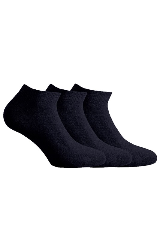 Walk Ανδρικές κοφτές κάλτσες μονόχρωμες (3 ζευγάρια)-V20-020202