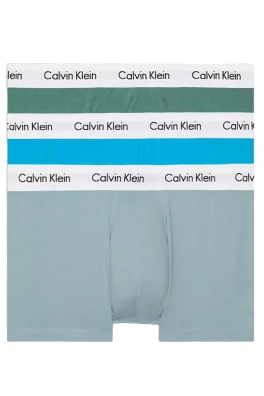 Calvin Klein Ανδρικά βαμβακερά μποξεράκια Cotton Stretch Trunks (3 τμχ)-U2664G-N21