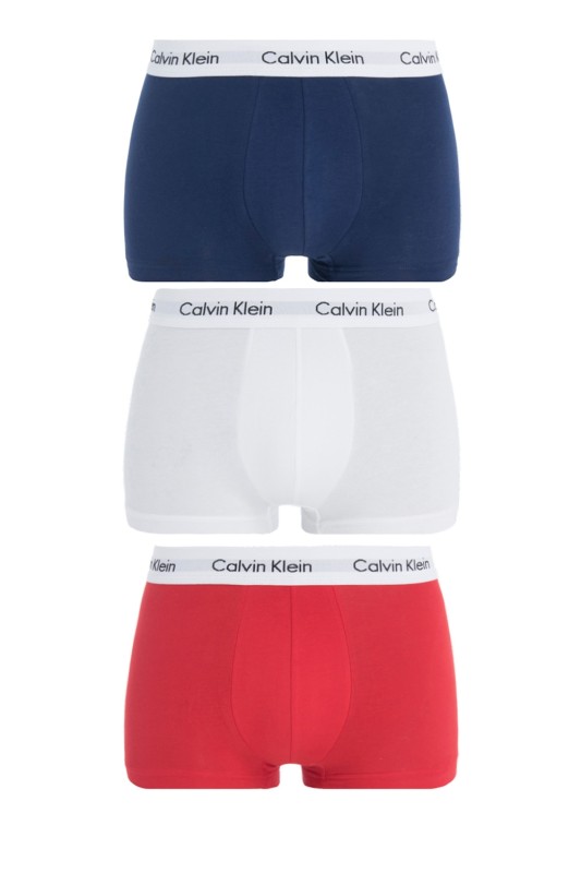 Calvin Klein Βαμβακερά μποξεράκια Cotton Stretch (3 τεμάχια)-U2664G-I03