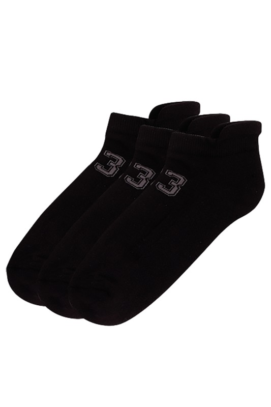Mewe ανδρικές κάλτσες με πετσετέ πέλμα και τύπωμα με αριθμούς (3 Ζεύγη)-2-0400