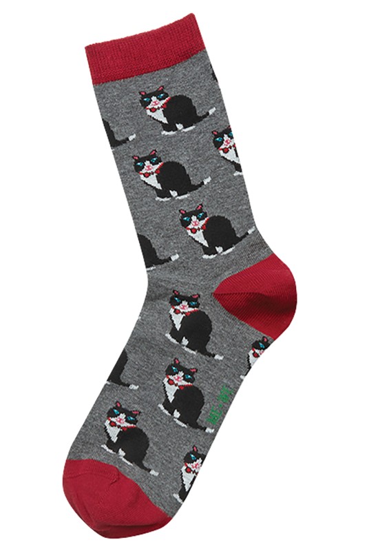  Mewe γυναικείες κάλτσες με σχέδιο ''Cats''-1-0100d