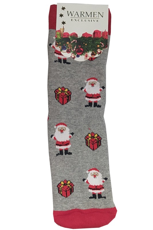 Γυναικείες χριστουγεννιάτικες κάλτσες "Santa Claus"-WM101