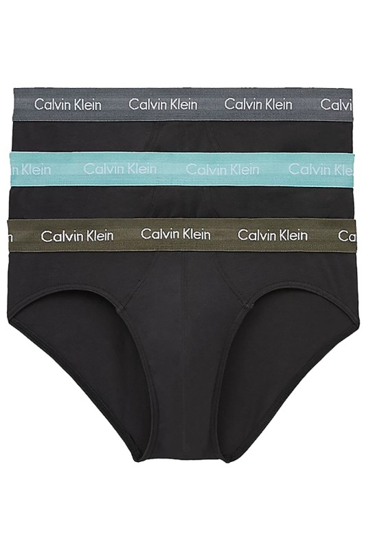 Calvin Klein Ανδρικά σλιπ Cotton Stretch Hip Briefs (3 τμχ.)-000U2661G-6EW