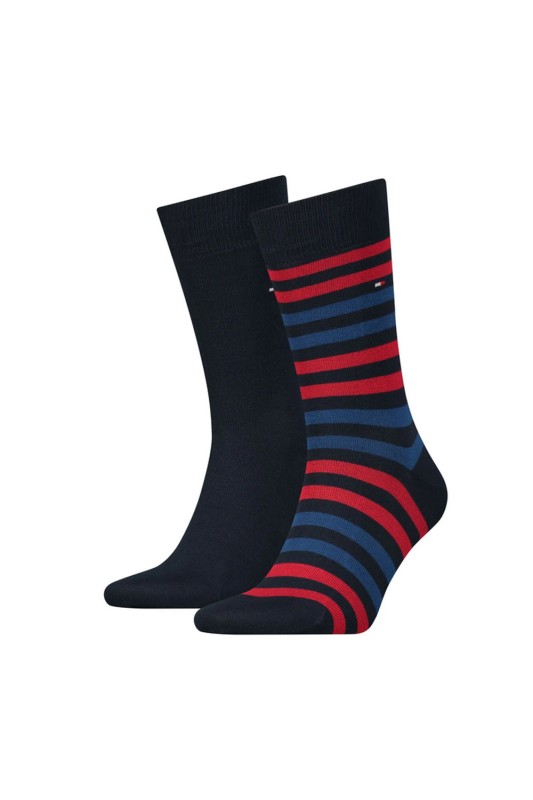 Tommy Hilfiger ανδρικές κάλτσες Duo Stripe Sock 2P (Συσκ. με 2 ζεύγη)-472001001-085