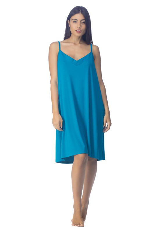 Zaboo Γυναικείο καλοκαιρινό φόρεμα Viscose με λεπτή τιράντα (Plus Size 1XL-6XL)-ZB1097