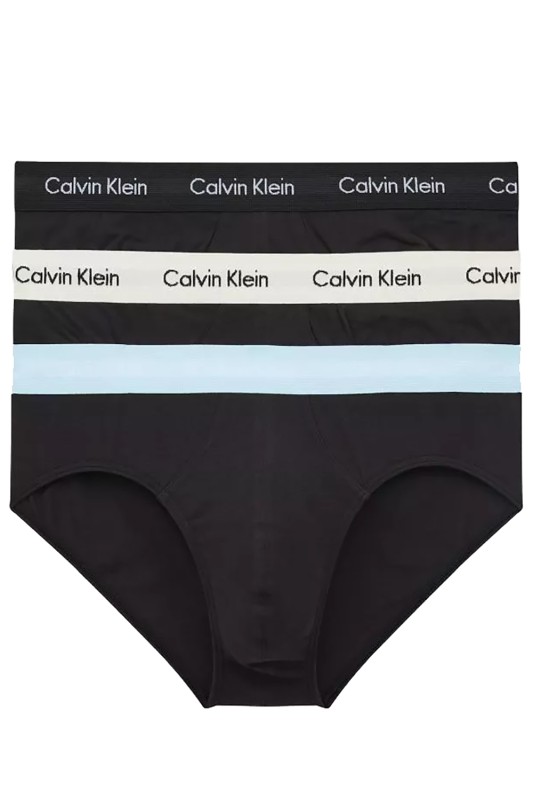 Calvin Klein Ανδρικά σλιπ Cotton Stretch Hip Briefs (3 τμχ.)-000U2661G-1UV