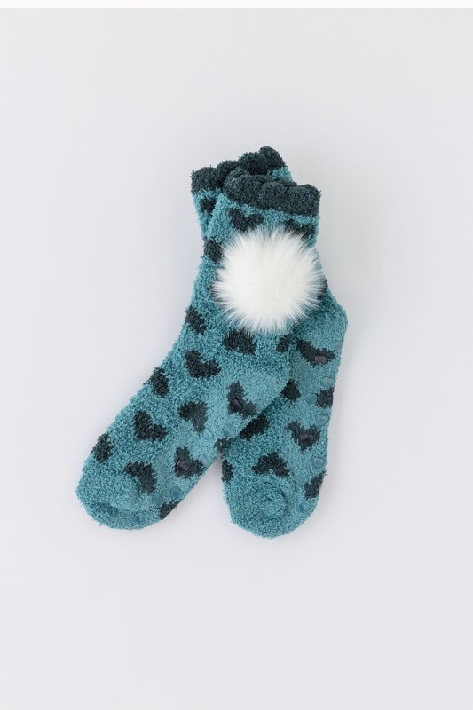 Noidìnotte γυναικείες αντιολισθητικές κάλτσες με γουνάκι-TR664-405