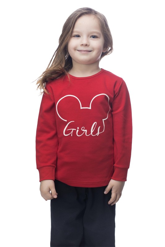 Galaxy Παιδική χειμερινή βαμβακερή πυτζάμα "Girl" για κορίτσια (1-7ετών)-112-22