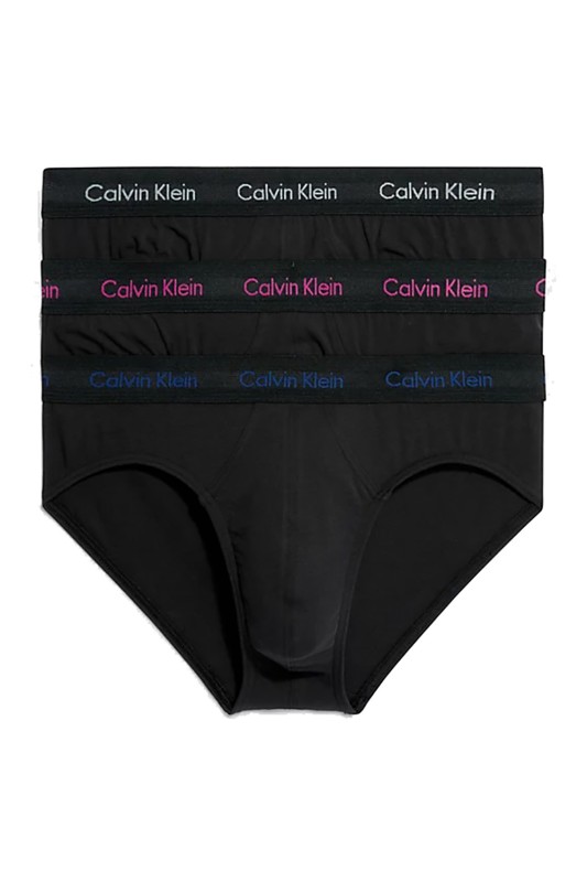 Calvin Klein Ανδρικά σλιπ Cotton Stretch Hip Briefs (3 τμχ.)-000U2661G-CAQ
