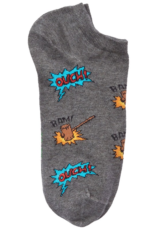 Mewe Γυναικείες κάλτσες κοφτές "Ouch!"-1-0825c