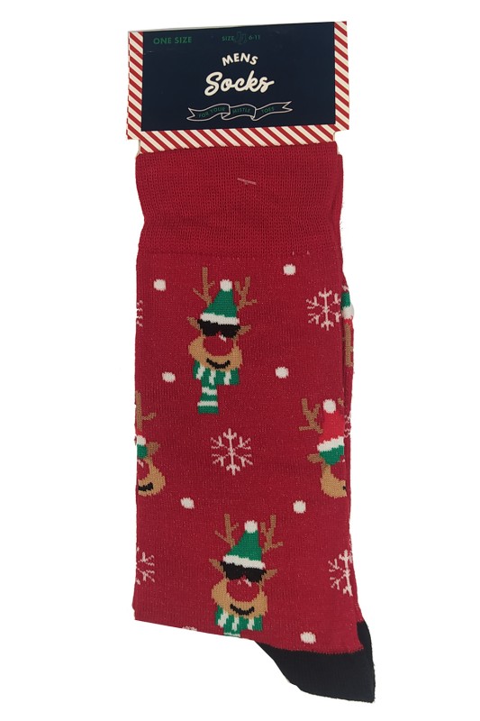 Ανδρικές κάλτσες χριστουγεννιάτικες "Reindeer"-DES3514AM2