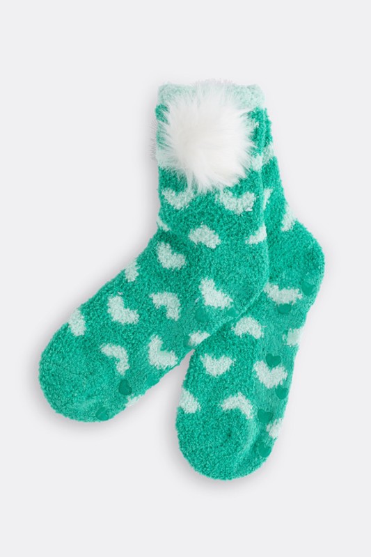 Noidìnotte γυναικείες αντιολισθητικές κάλτσες με γουνάκι-TR664-407
