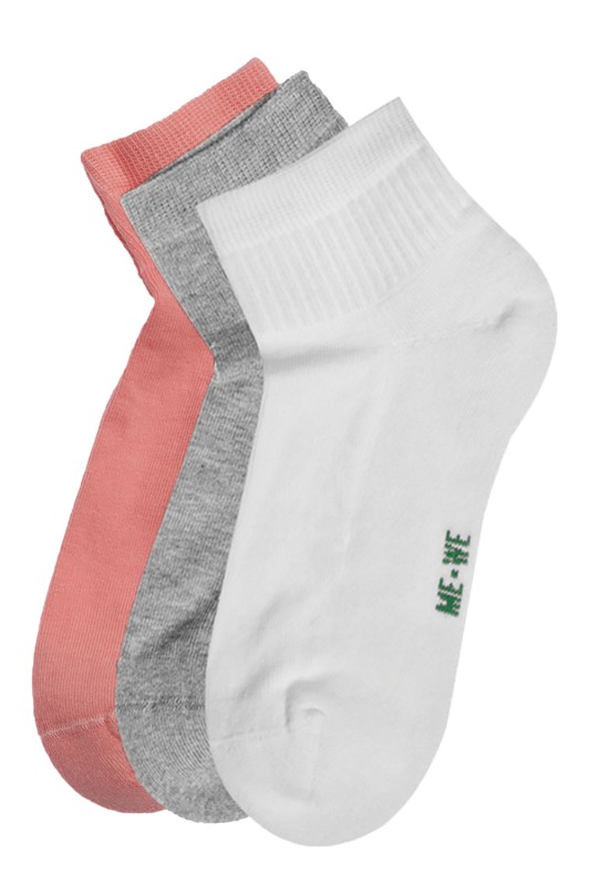 MeWe Γυναικείες κοντές κάλτσες (3 τμχ.) One Size-1-3500d
