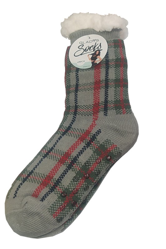 Glady's Γυναικείες χειμερινές αντιολισθητικές κάλτσες με εσωτερικό γουνάκι-SD0765h